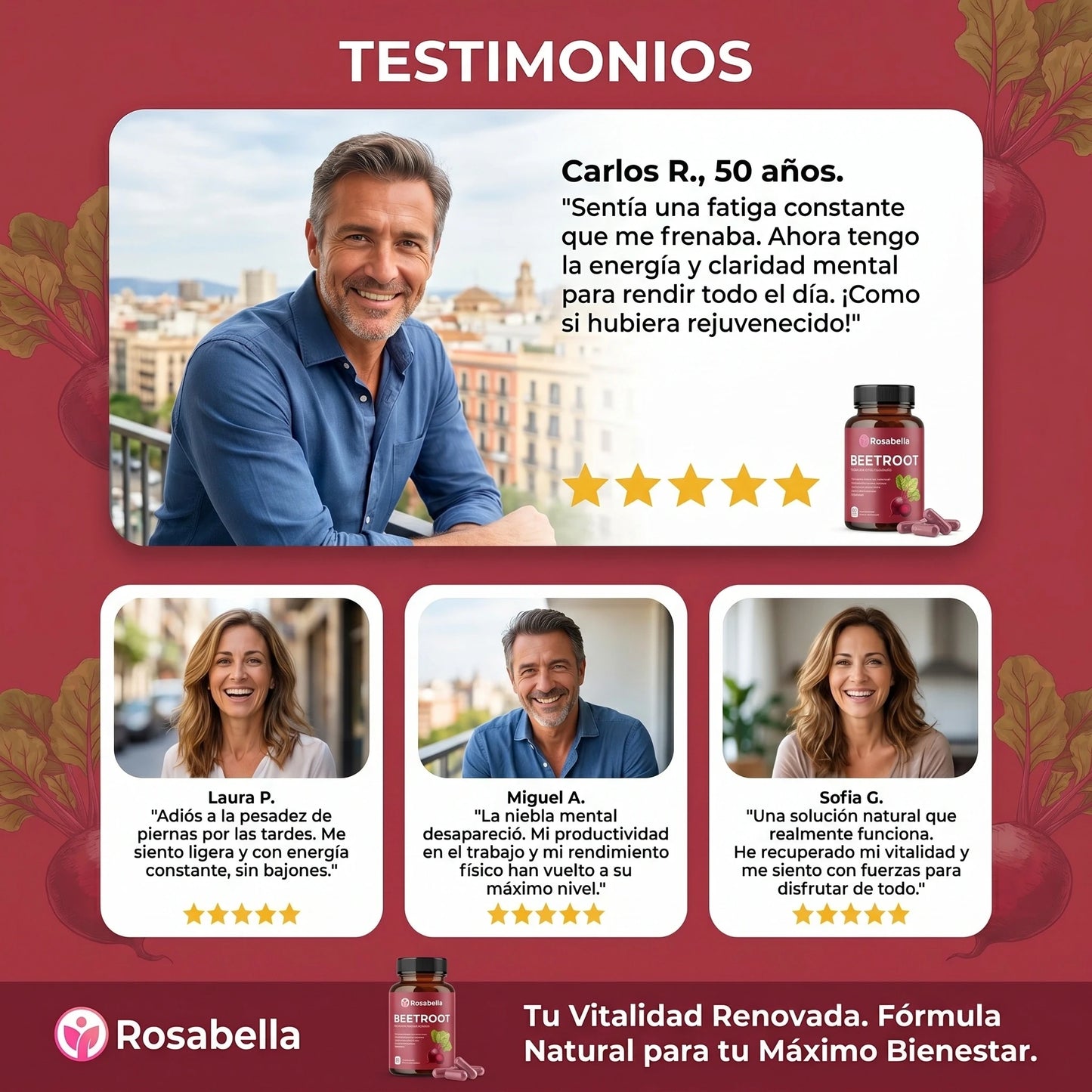 Suplemento natural para apoyar la circulación, energía y vitalidad diaria