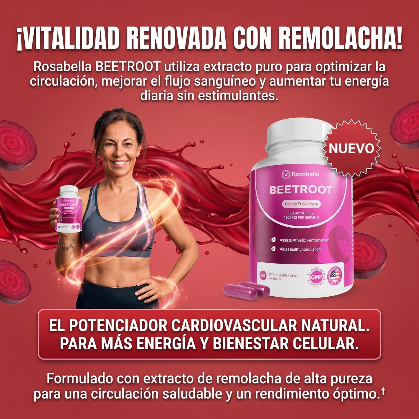 Suplemento natural para apoyar la circulación, energía y vitalidad diaria